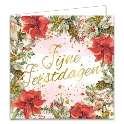 Comello Janneke Brinkman Kerstkaarten Bloemenkrans