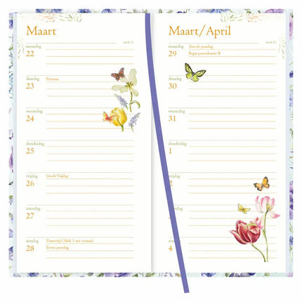 Comello Janneke Brinkman Lady-Agenda 2027 Blauwe Bloemen