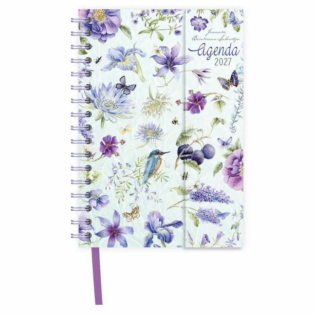 Comello Janneke Brinkman Spiraalagenda 2027 Blauwe Bloemen