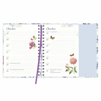 Comello Janneke Brinkman Spiraalagenda 2027 Blauwe Bloemen