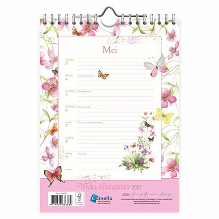 Comello Janneke Brinkman Weeknotitiekalender 2027 Clematis