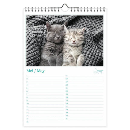 Comello Katten foto verjaardagskalender A4