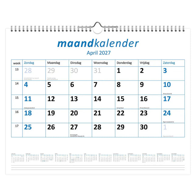 Comello Maandkalender Breed 2027