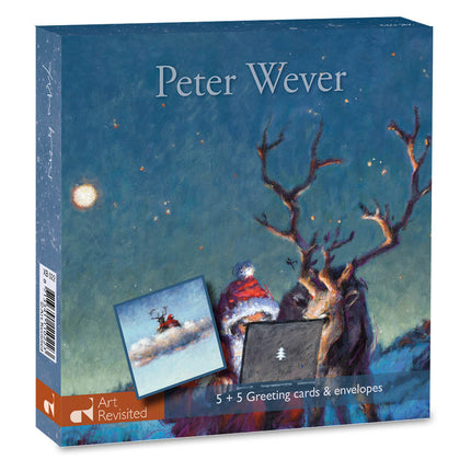 Comello Peter Wever Kerstkaarten - 10 dubbele kaarten met enveloppen