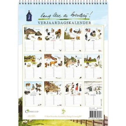 Comello Rien Poortvliet lang leve de boerderij Verjaardagskalender