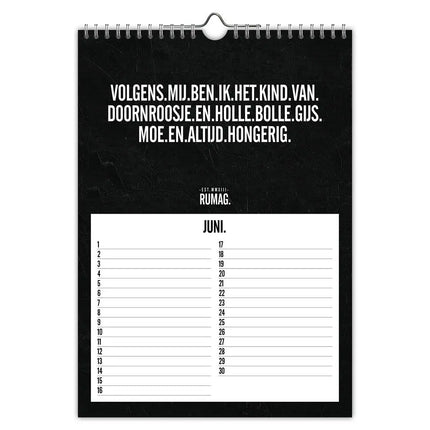 Comello Rumag A4 Verjaardagskalender