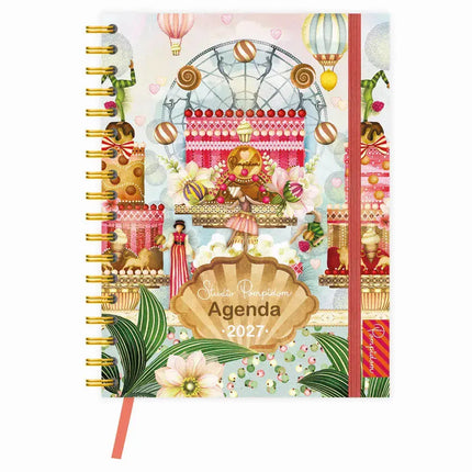 Comello Studio Pompidom bureau-agenda (harde kaft) Popcorn 2027