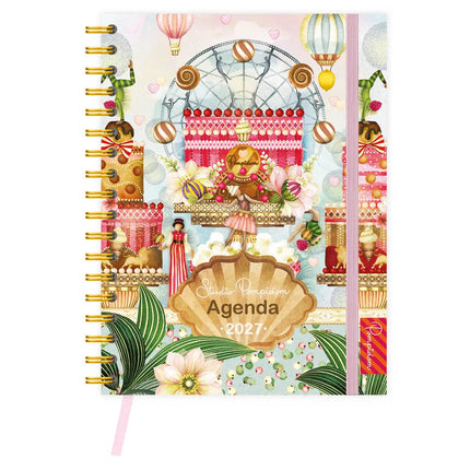 Comello Studio Pompidom bureau-agenda (harde kaft) Popcorn 2027