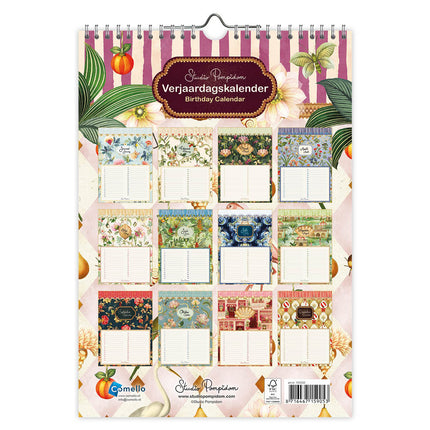 Comello Studio Pompidon A4 Verjaardagskalender