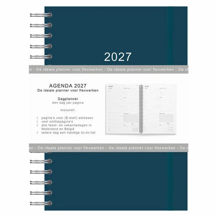Comello Thuiswerkagenda 2027 A4 Blauw
