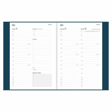 Comello Thuiswerkagenda 2027 A5 Blauw