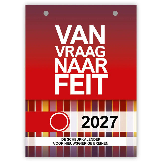Comello Van Vraag naar Feit Scheurkalender 2027