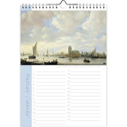 Comello Waterzichten Verjaardagskalender A4