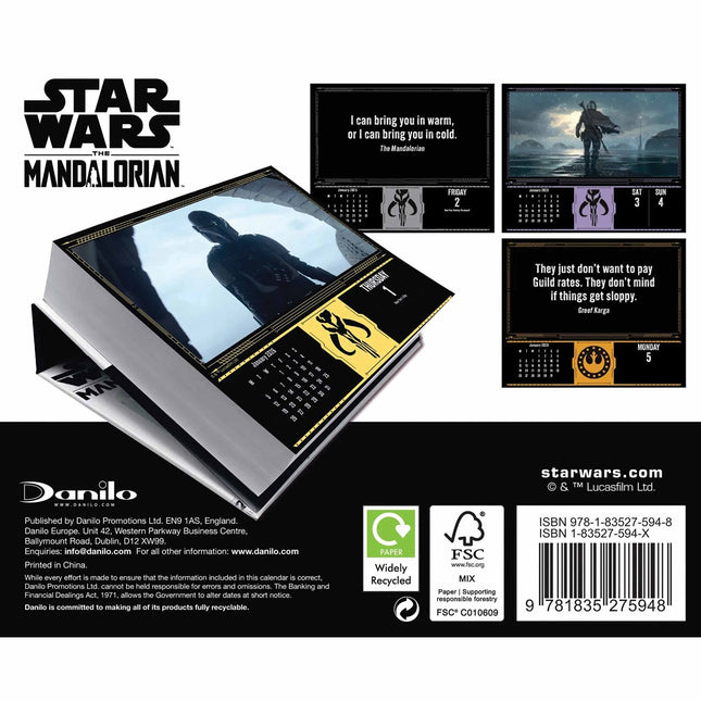Danilo Disney Star Wars Mandalorian Boxed Kalender 2026