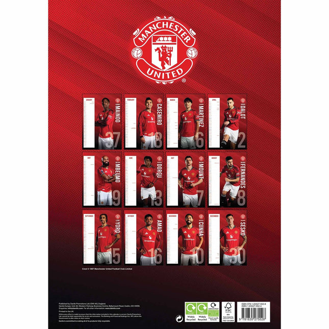 Danilo Manchester United FC Kalender 2026 A3