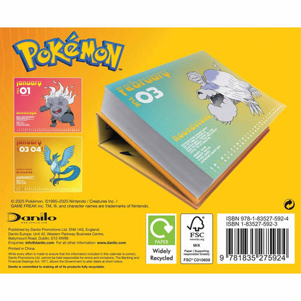 Danilo Pokemon Boxed Kalender 2027