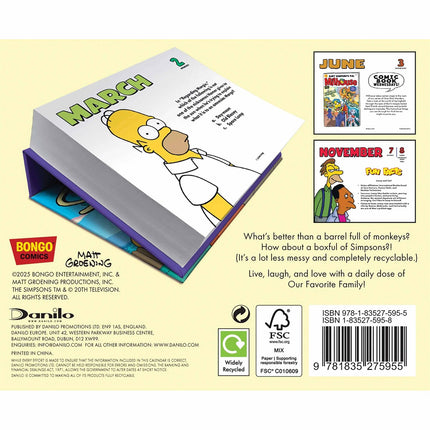 Danilo Simpsons Boxed Kalender 2026