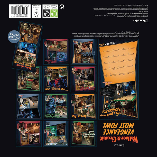 Danilo Wallace and Gromit Kalender 2026