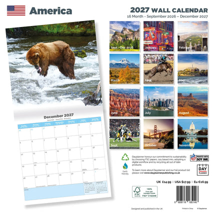 Dayplanner Amerika Kalender 2026
