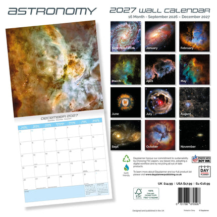 Dayplanner Astronomie Kalender 2027