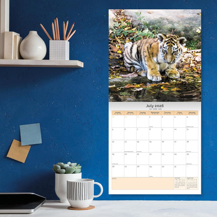 Dayplanner Baby Dieren Kalender 2026