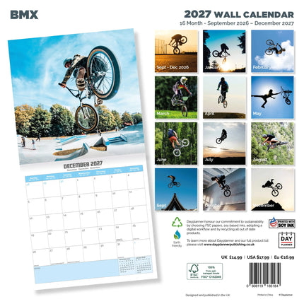 Dayplanner BMX Kalender 2026
