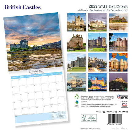 Dayplanner Britse Kastelen Kalender 2026