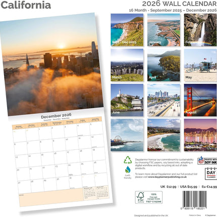 Dayplanner California Kalender 2026