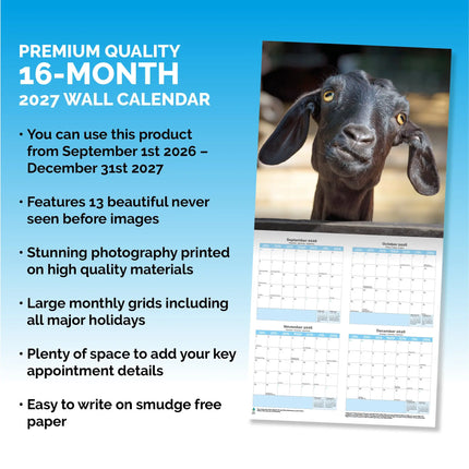 Dayplanner Dieren Selfies Kalender 2027