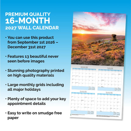 Dayplanner England / Engeland Kalender 2027