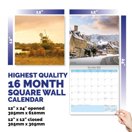 Dayplanner England / Engeland Kalender 2027