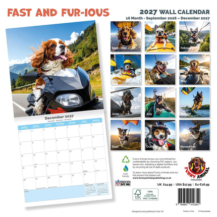 Dayplanner Fast & Fur-ious Kalender 2026