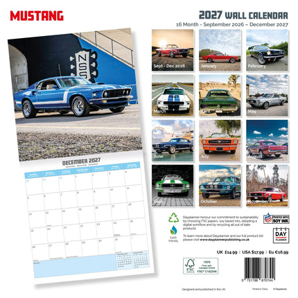 Dayplanner Ford Mustang Kalender 2026