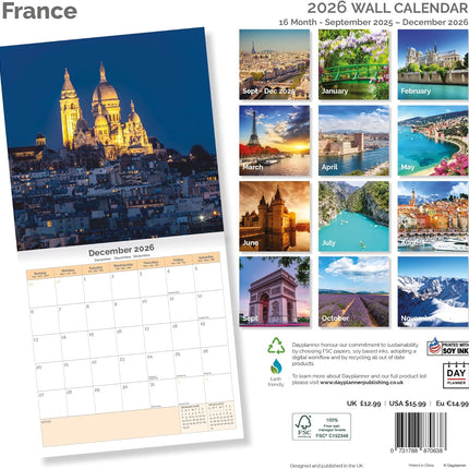 Dayplanner Frankrijk Kalender 2026