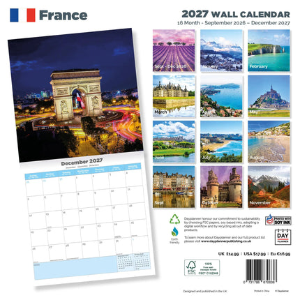 Dayplanner Frankrijk Kalender 2027