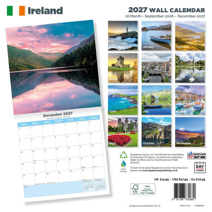 Dayplanner Ierland Kalender 2026
