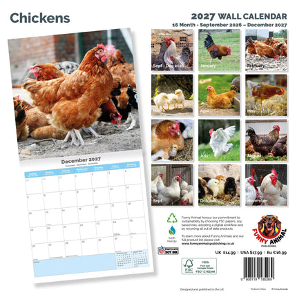 Dayplanner Kippen Kalender 2027