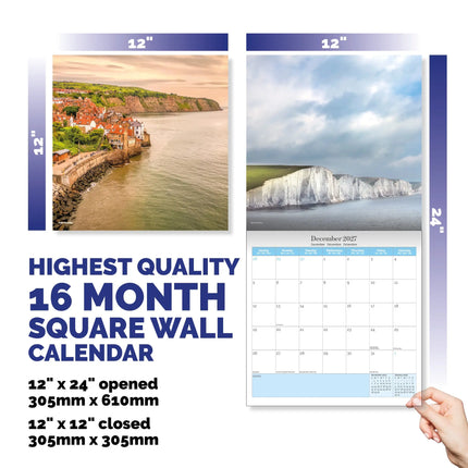 Dayplanner Kustlijn Groot-Brittannië Kalender 2026