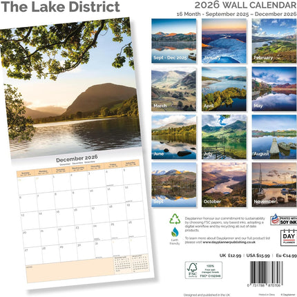 Dayplanner Lake District Kalender 2026