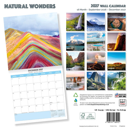 Dayplanner Natuur Wonderen Kalender 2027