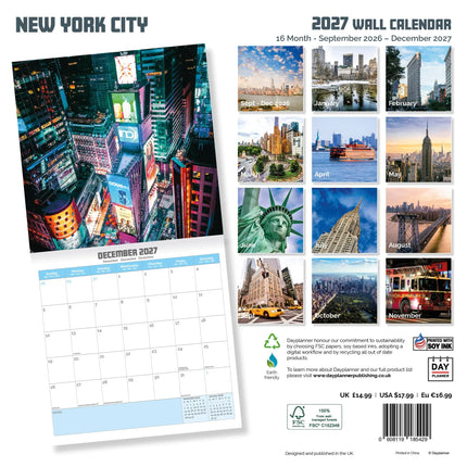 Dayplanner New York Kalender 2027