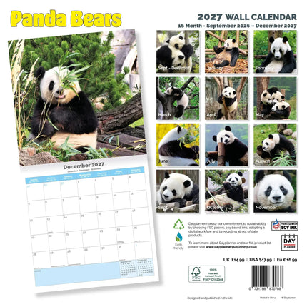Dayplanner Panda Kalender 2026