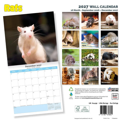 Dayplanner Ratten Kalender 2027