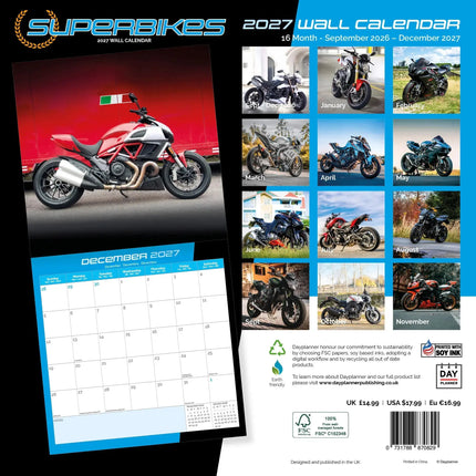 Dayplanner Superbikes Kalender 2026