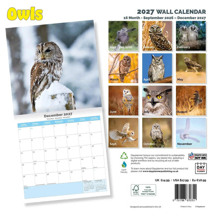 Dayplanner Uilen Kalender 2027