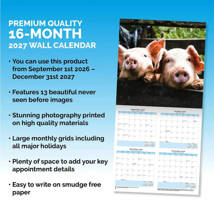 Dayplanner Varken Kalender 2027