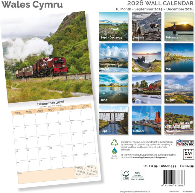 Dayplanner Wales Kalender 2026