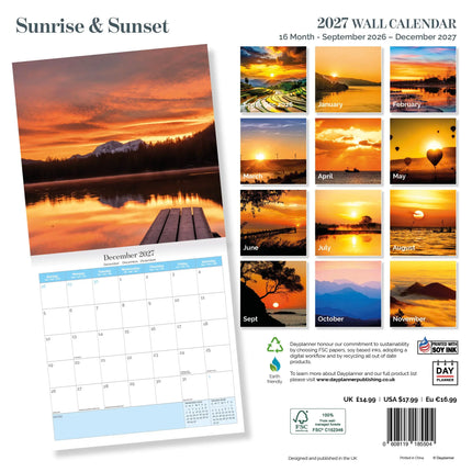 Dayplanner Zonsondergang Kalender 2026