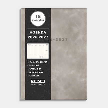 De Hobbit 18 Maanden Agenda 2026-2027 A5 Suedelook