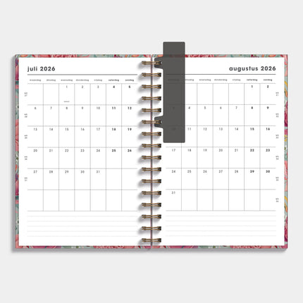 De Hobbit 18 Maanden Agenda 2026-2027 A5 Tropische Bloemen